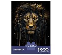 Puzzles De 1000 Pièces Pour Adultes Golden Lion Puzzle Adulte Jeux Relaxants Défi Difficile Aide À Exercer Le Cerveau 52x38cm/1000pcs