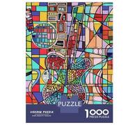 Puzzles De 1000 Pièces Pour Adultes Guitar Song In Translation Puzzle Jeux De Famille Difficile Difficile Cadeaux Uniques Pour Anniversaire Et Noël 38x26cm/1000pcs