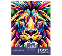 Puzzles De 1000 Pièces Pour Adultes Lion Wpap Pop Art Puzzle Adulte Jeux Relaxants Défi Difficile Aide À Exercer Le Cerveau 52x38cm/1000pcs