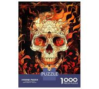 Puzzles De 1000 Pièces Pour Adultes Skull Head Puzzle Anti-stress, Jouet De Décoration Intérieure, Difficile Et Stimulant 38x26cm/1000pcs