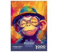 Puzzles De 1000 Pièces Pour Adultes Smile Monkey Puzzle Anti-stress, Jouet De Décoration Intérieure, Difficile Et Stimulant 52x38cm/1000pcs