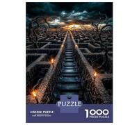 Puzzles De 1000 Pièces Pour Adultes Stone Maze at Sunset Puzzle Jeux De Famille Difficile Difficile Cadeaux Uniques Pour Anniversaire Et Noël 52x38cm/1000pcs