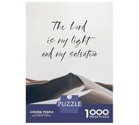 Puzzles De 1000 Pièces Pour Adultes The Lord Is My Light Puzzle Jeux De Famille Difficile Difficile Cadeaux Uniques Pour Anniversaire Et Noël 70x50cm/1000pcs