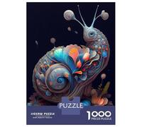 Puzzles De 1000 Pièces Pour Adultes The Patient Snail Puzzle Adulte Jeux Relaxants Défi Difficile Aide À Exercer Le Cerveau 52x38cm/1000pcs