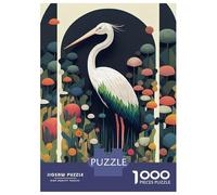 Puzzles De 1000 Pièces The Elegant Crane Puzzle Anti-stress, Décoration Murale, Cadeaux Uniques Pour Anniversaire Et Noël 38x26cm/1000pcs