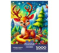 Puzzles Deer 1000 Pieces Puzzle Games Cute Animal Theme Decoration Puzzle Gifts for Men for Kids And Adults 38x26cm/1000pcs