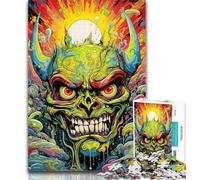Puzzles Demons Skeletons Puzzles for Teenagers 1000 Pieces,Decompressing Intellectual Educational Toy Great Gifts And Toys 26x38cm