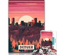 Puzzles Denver Puzzles 1000 Pieces for Adults,Educational Games Home Decoration Deal As Gifts for The Whole Family 26x38cm