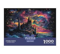 Puzzles Dream Castle 1000 Piece Challenge Game for Adults,Fantasy Starry Sky Impossible Jigsaw Puzzles 1000 Pieces Educational Games for Adults Or Families 70x50cm/1000pcs