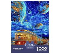 Puzzles Dream Train 1000 Pieces Puzzles Puzzles for Adults Educational Games Cosmic Planet Gifts for Men Decoration Puzzle 70x50cm/1000pcs