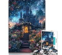 Puzzles Fantasy Castle 1000 Piece Jigsaw Puzzles for Adults Gifts,is Ideal As A Gift for The Whole Family Suitable for And 14 26x38cm