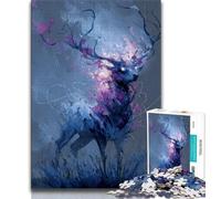 Puzzles Fantasy Deer 1000 Piece Jigsaw Puzzles for Teenagers,is Ideal As A Gift for The Whole Family Suitable for And 14 (50x75cm)