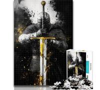 Puzzles Fantasy Knight 1000 Piece Jigsaw Puzzle for Adults And Teenagers,Family Game Birthday Gifts.Challenge High Difficulty 26x38cm