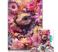 Puzzles Flowers And Baby Dragons 1000 Piece Jigsaw Puzzles for Adults Gifts,is Ideal As A Gift for The Whole Family Suitable for And 14 50x75cm