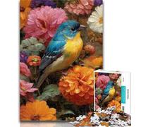 Puzzles Flowers And Sparrows Jigsaw Puzzles for Adults 1000 Pieces,for Educational Game Challenge Toy Artists Collection, Fine Art 26x38cm