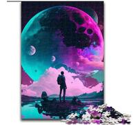 Puzzles for 1000 Piece Alien Landscape Wooden Jigsaw Puzzles for Adults size : 50x75cm Perfect for Family Fun, Party Games, Birthday Party Favors