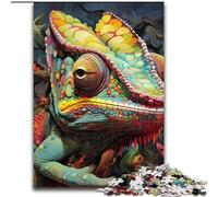 Puzzles for 1000 Piece Art Chameleon Jigsaws 1000 Pieces for Adults Family Activity Game for Teenagers, Challenging Brain Teaser (Szie 26x38cm)