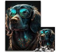 Puzzles for 1000 Piece Art Labrador Dogs Challenging Puzzles Perfect for Family Gatherings, Birthdays, Holidays 50x75CM/19.68x29.52inch