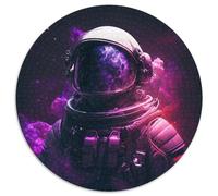 Puzzles for 1000 Piece Astronaut 1000Pc Adults Round Jigsaw Puzzle Perfect for Home & Office Decor, Parties, Birthdays 67.5x67.5cm