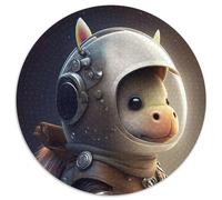 Puzzles for 1000 Piece Astronaut Space Horse Pony Cardboard Jigsaw Puzzles for Adults Perfect for Teenagers & Collectors, Ideal Home Decor & Travel Gift 67.5x67.5cm