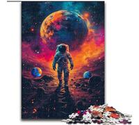 Puzzles for 1000 Piece Astronauts Under An Alien Planet Jigsaws 1000 Pieces for Adults Family Activity Game for Teenagers, Challenging Brain Teaser (Szie 26x38cm)