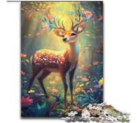 Puzzles for 1000 Piece Beautiful Deer Impossible Jigsaw Puzzles for Adults 50X75CM Home Decor Brain Teaser Game for Teenagers & Family Interaction