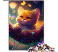 Puzzles for 1000 Piece Beautiful Garfield Cat Impossible Jigsaw Puzzles for Adults Idea, Humorous Artwork, Detailed Artwork (Szie 50x75 cm)
