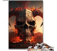 Puzzles for 1000 Piece Beautiful Skull Jigsaw Puzzles Adult Game Gift Family Interactive Game Brain Challenge Gift size : 26x38cm