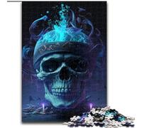 Puzzles for 1000 Piece Beautiful Skull Jigsaw Puzzles Adult Game Gift Family Interactive Game Brain Challenge Gift size : 50x75cm
