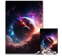 Puzzles for 1000 Piece Beautiful Sky in Space Paper Puzzles Family Interactive Game Craft Gift with Colorful Artwork 1000 PCS(38x26cm)