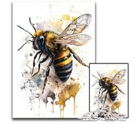 Puzzles for 1000 Piece Bee in Watercolor Paper Puzzles Family Interactive Game Craft Gift with Colorful Artwork 1000 PCS(38x26cm)