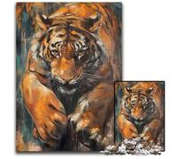 Puzzles for 1000 Piece Bengal Tiger Mysterious Challenging Puzzles Interactive Family Game Ideal Family Activity Game 1000 PCS(38x26cm)