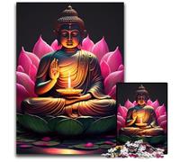 Puzzles for 1000 Piece Buddha Difficult Puzzles for Adults Ideal for Lover, Perfect Christmas, New Year, Valentine's Gift 50x75CM/19.68x29.52inch