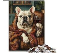 Puzzles for 1000 Piece Bulldog on The Sofa Impossible Jigsaw Puzzles for Adults 26X38CM Brain Teaser & Home Decor, Perfect