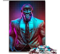 Puzzles for 1000 Piece CEO Gorilla in Suit Impossible Jigsaw Puzzles for Adults size 50x75cm Brain Teaser & Home Decor, Perfect