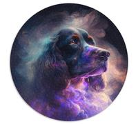 Puzzles for 1000 Piece Cocker Spaniel Nebula Round JigsawPuzzle 1000 Pieces for Adults Educational Activity for Cognitive Skills Cognitive Skill Improvement 67.5x67.5cm