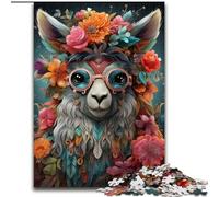 Puzzles for 1000 Piece Colorful Alpacas cardboard Jigsaw Puzzles size 26x38cm Ideal for Teenagers & Collectors, Travel Gift, Family Activity
