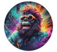 Puzzles for 1000 Piece Colorful Gorillas Jigsaw Puzzles for Adults Develops Hand-Eye Coordination Skills,Perfect for Birthday Gifts (67.5x67.5cm)