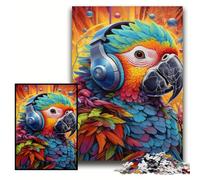 Puzzles for 1000 Piece Colorful Parrot 1000 Piece Jigsaw Puzzles for Adults Colourful, Fun, Challenging & Brainteasing Size 50x75cm