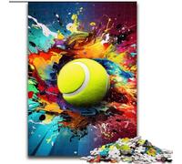 Puzzles for 1000 Piece Colorful Tennis Jigsaw Puzzles Adult Game Gift Family Interactive Game Brain Challenge Gift size : 26x38cm