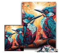 Puzzles for 1000 Piece Colorful Woodpecker 1000 Piece Jigsaw Puzzles for Adults Colourful, Fun, Challenging & Brainteasing Size 26x38cm