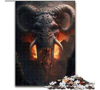 Puzzles for 1000 Piece Demonic Elephant Impossible Jigsaw Puzzles for Adults size 50x75cm Gift for Men And Women, Daily & Special Occasion