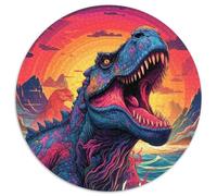 Puzzles for 1000 Piece Dinosaur In The Sea Round Jigsaw Puzzles 1000 Pieces for Adults Challenging DIY Brain Teaser, Perfect Family Game Or Decorative Gift 1000pcs (67.5x67.5cm)