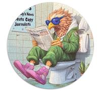 Puzzles for 1000 Piece Eagle Go Toilet 1000Pc Adults Round Jigsaw Puzzle Perfect for Home & Office Decor, Parties, Birthdays 67.5x67.5cm
