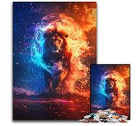 Puzzles for 1000 Piece Epic Lion Jigsaw Puzzles for Adults Challenging Brain Teaser for Teenagers Family Fun Interactive Game 1000 PCS(38x26cm)