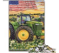 Puzzles for 1000 Piece Farm Implement Tractor 1000-Piece Jigsaw Puzzle Impossible Educational Home Decoration Games & Gifts (Size 50x75cm)