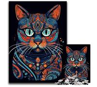 Puzzles for 1000 Piece Fashion Cat Style Abstract Difficult Puzzles for Adults DIY Decoration Brain Challenge for Adult Family 1000 PCS(38x26cm)