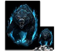 Puzzles for 1000 Piece Frost Fury Bear Puzzles for Adults Brain Teaser Game for Teenagers Perfect 1000 PCS(38x26cm)