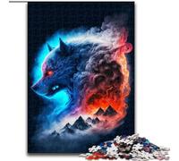 Puzzles for 1000 Piece Galactic Art Wolf cardboard Jigsaw size 38x26cm for Family And Friends, Suitable for Ages 14+