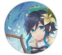 Puzzles for 1000 Piece Genshin Impact Barbatos Round JigsawPuzzle 1000 Pieces for Adults Educational Activity for Cognitive Skills Cognitive Skill Improvement 67.5x67.5cm